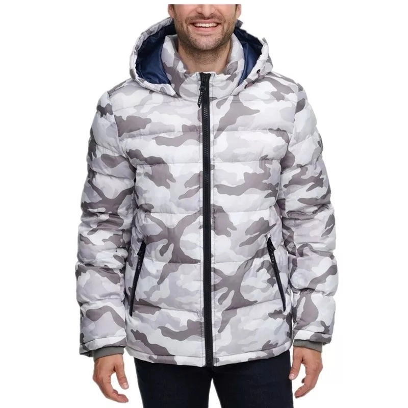 New 100% Nylon Outer Fabric Custom Men Puffer Jacket Coat for Sale