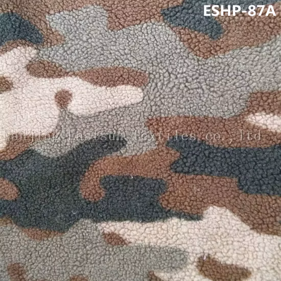 Graues, körniges Sherpa-Kunstfellimitat