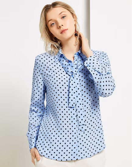 Individuelles Design, modische Bluse aus 100 % Seide