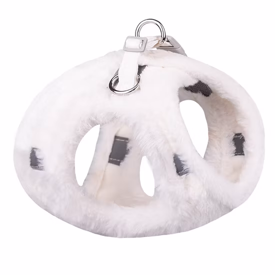 Mode Neue Winter Warm Plüsch Nachahmung Kaninchenfell Haustier Hund Brustgeschirr mit Reflektierende Wirkung für Kleine Hunde